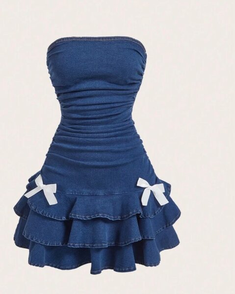 Denim cami dress