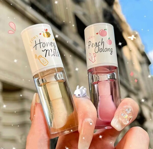 2 pcs gloss  à lèvres Peach