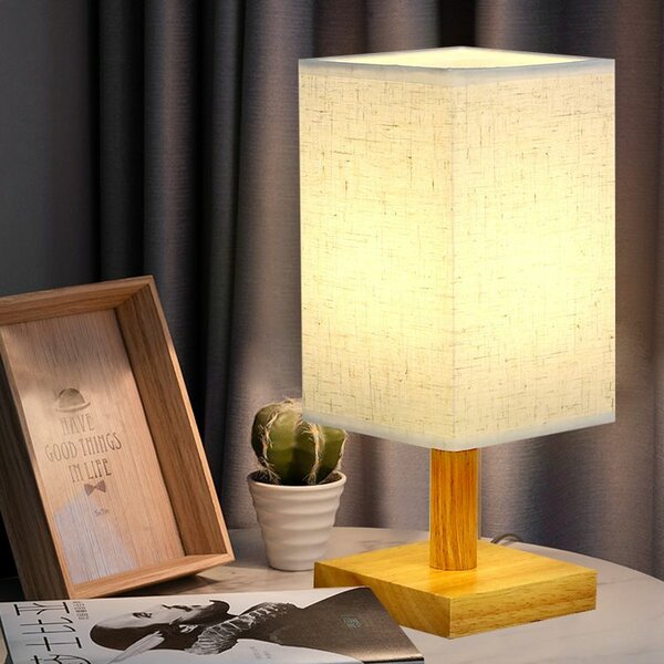 Lampe de table en bois moderne