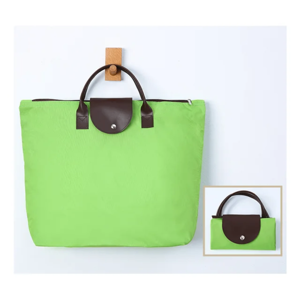 Sac cabas pliable vert