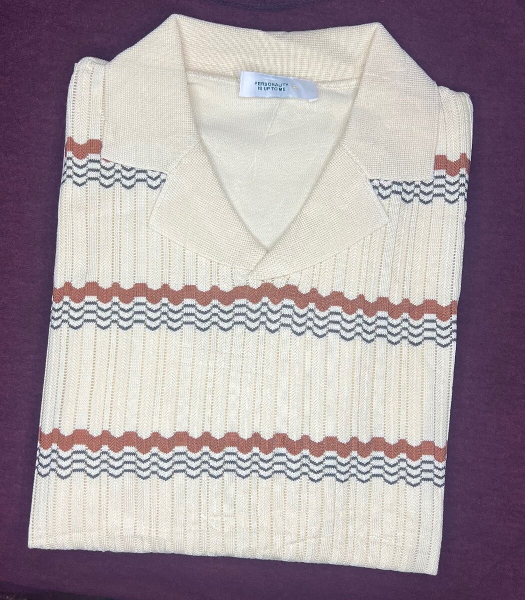 Pull rayé rétro en maille