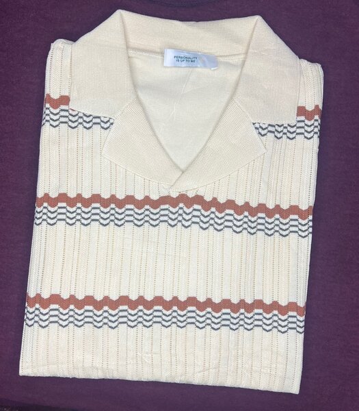 Pull rayé rétro en maille