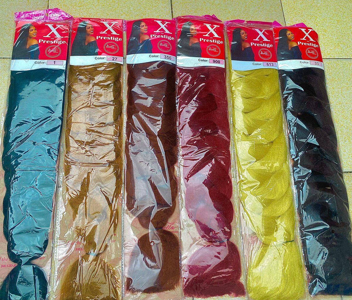 Extensions cheveux multicolores