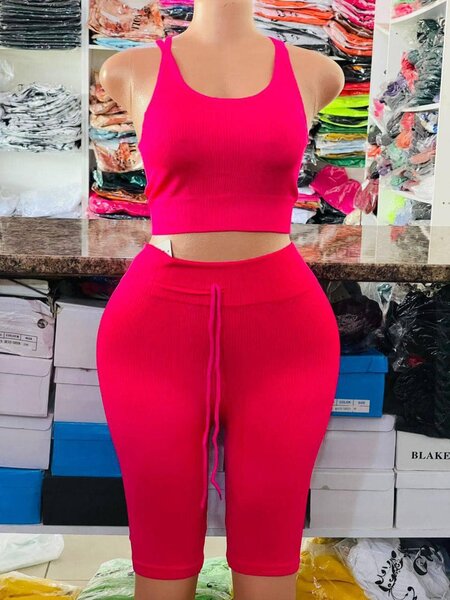 Ribbed biker suit