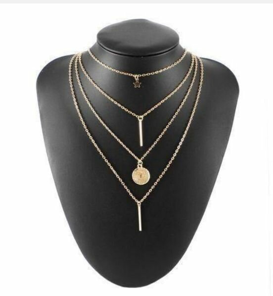 Collier Multi-Rangs Élégant