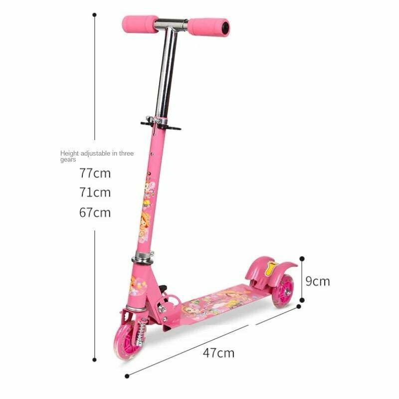 Trottinette jouet enfant fille et garçon de 4 à 7 ans