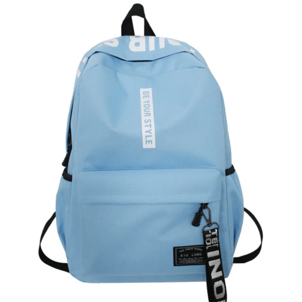 Sac à dos bleu style urbain