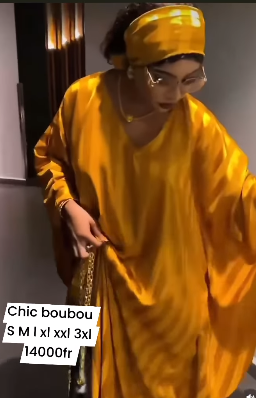 robe longue à rayures jaune