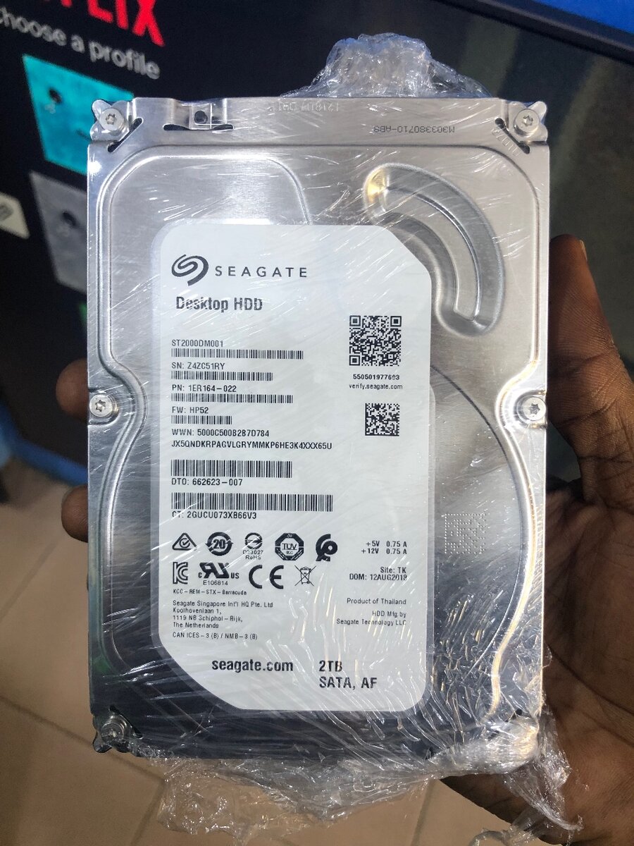 Seagate Desktop Hard Disk Drive 2TB