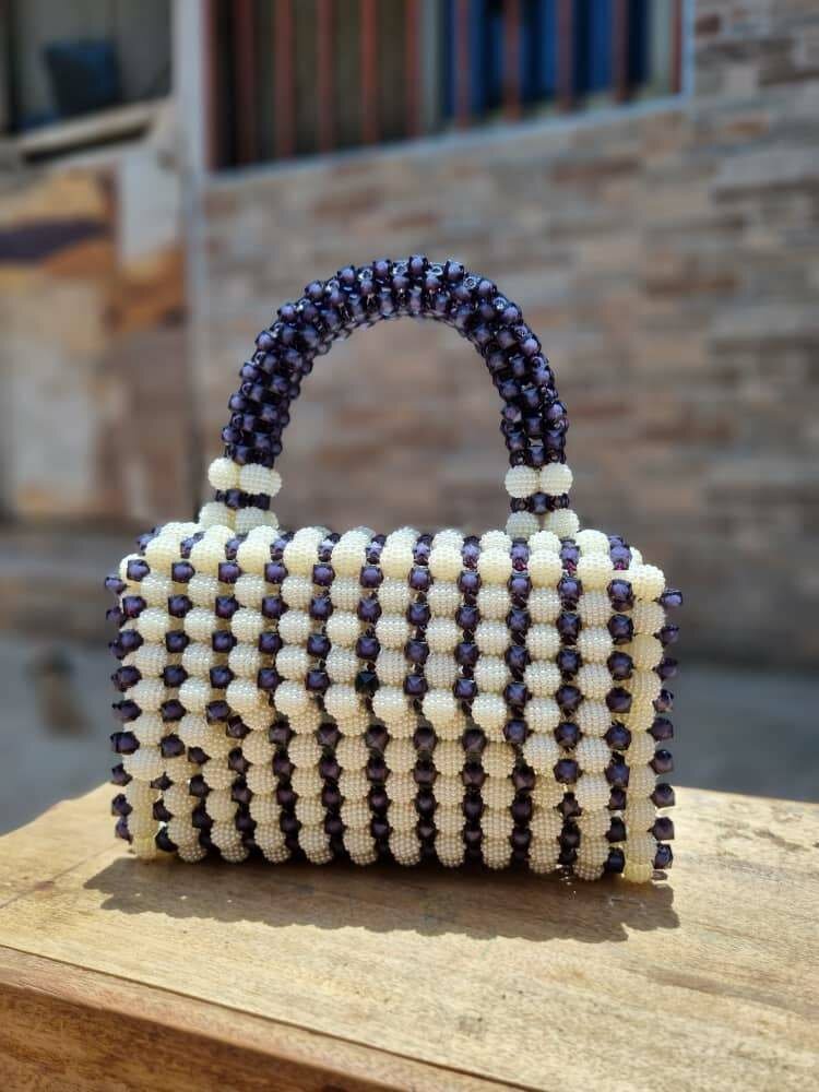 Bayberry beaded bag
