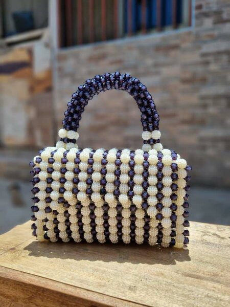 Bayberry beaded bag