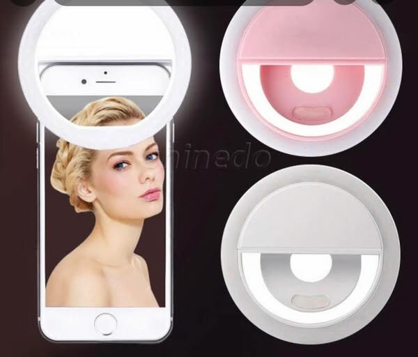 Ring light selfie
