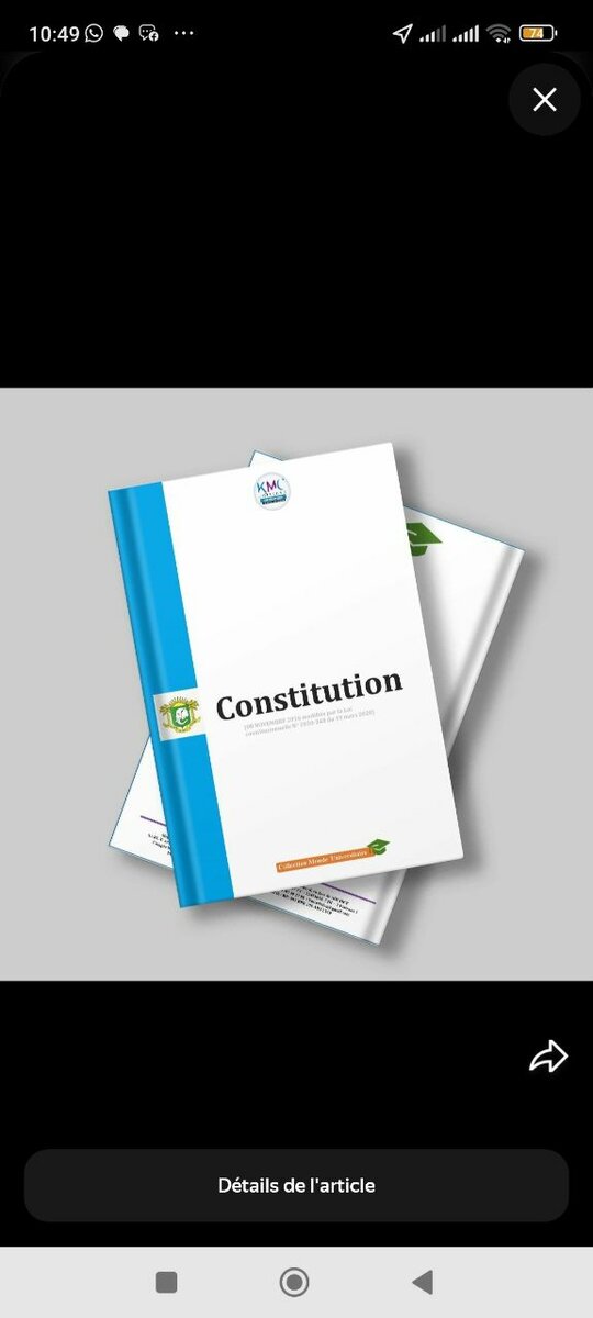 Constitution en Livre