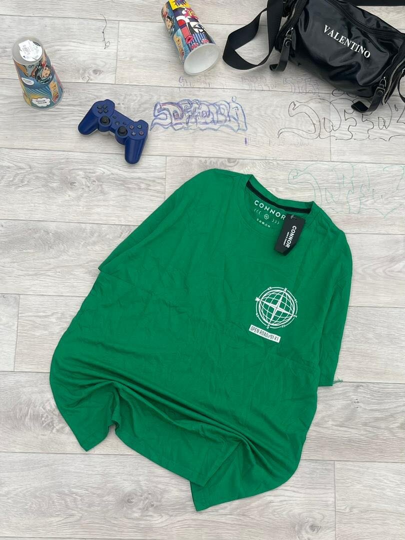 T-shirt verte graphique homme