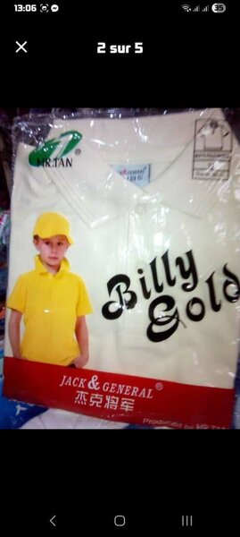 Polo enfant couleur unique