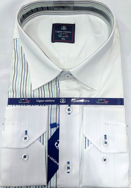 Chemise vert blanc
