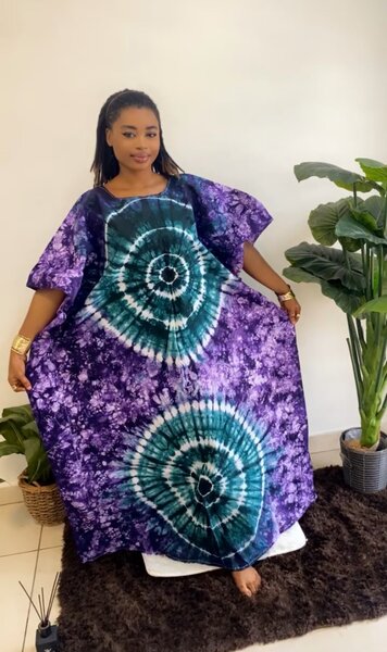Boubou indigo