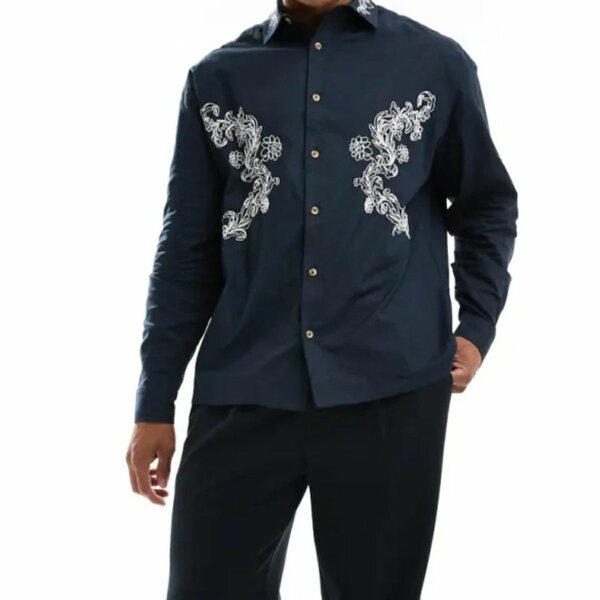 Chemise Homme Élégante Brodée