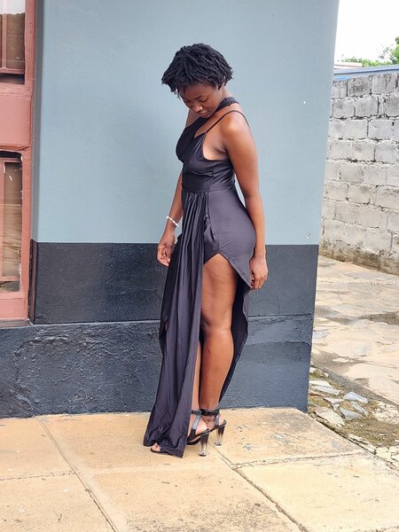 One shoulder dress
