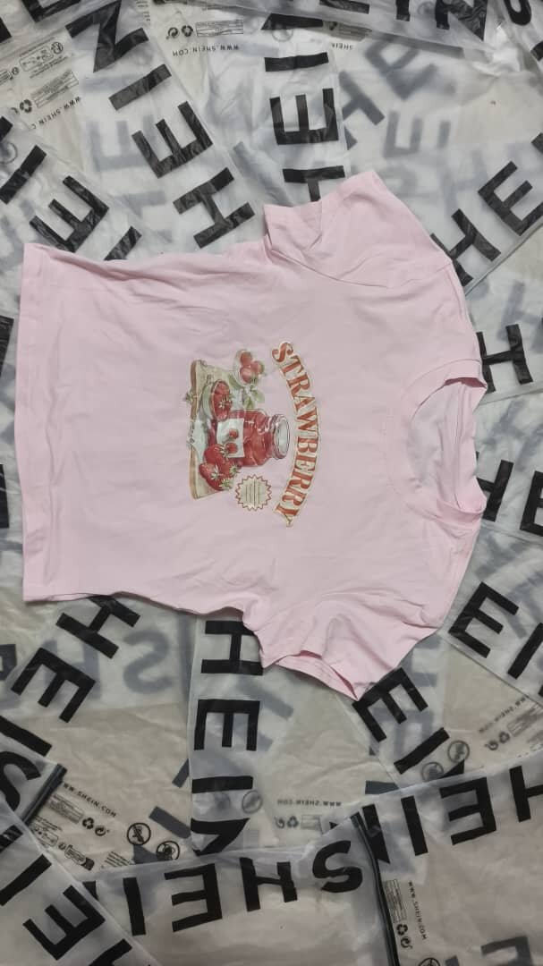 T-shirt rose fraise femme