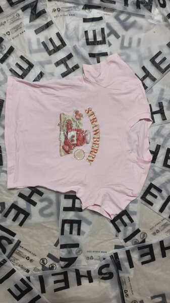 T-shirt rose fraise femme