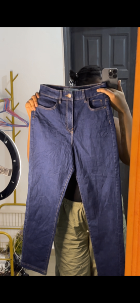Jean slim taille haute femme