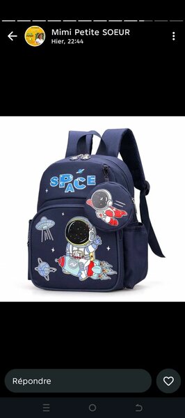 Cartable Enfant Espace Stylé