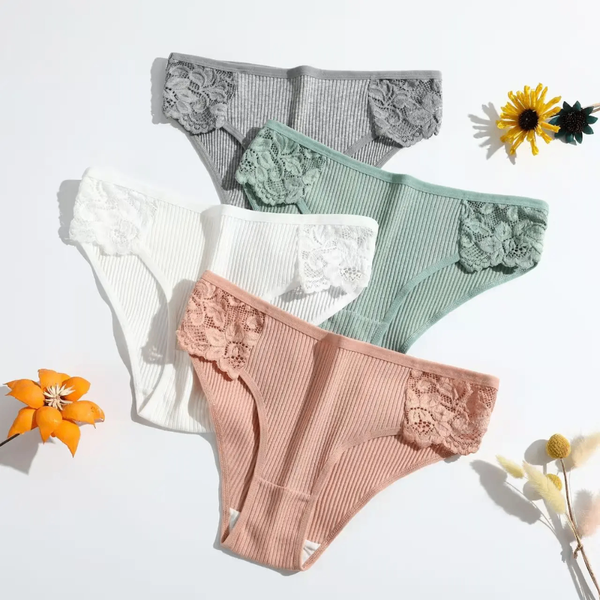 12 Culottes coton en dentelle