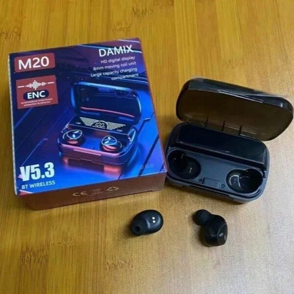M20 Airbuds Good Sound   Crystal clear sound quality  Comfor