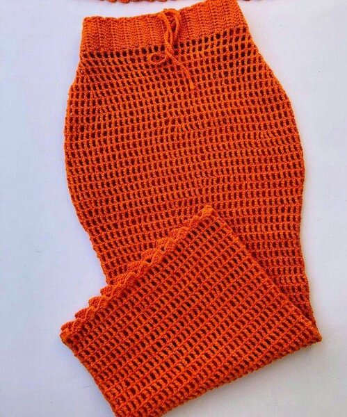 Jupe de plage au crochet