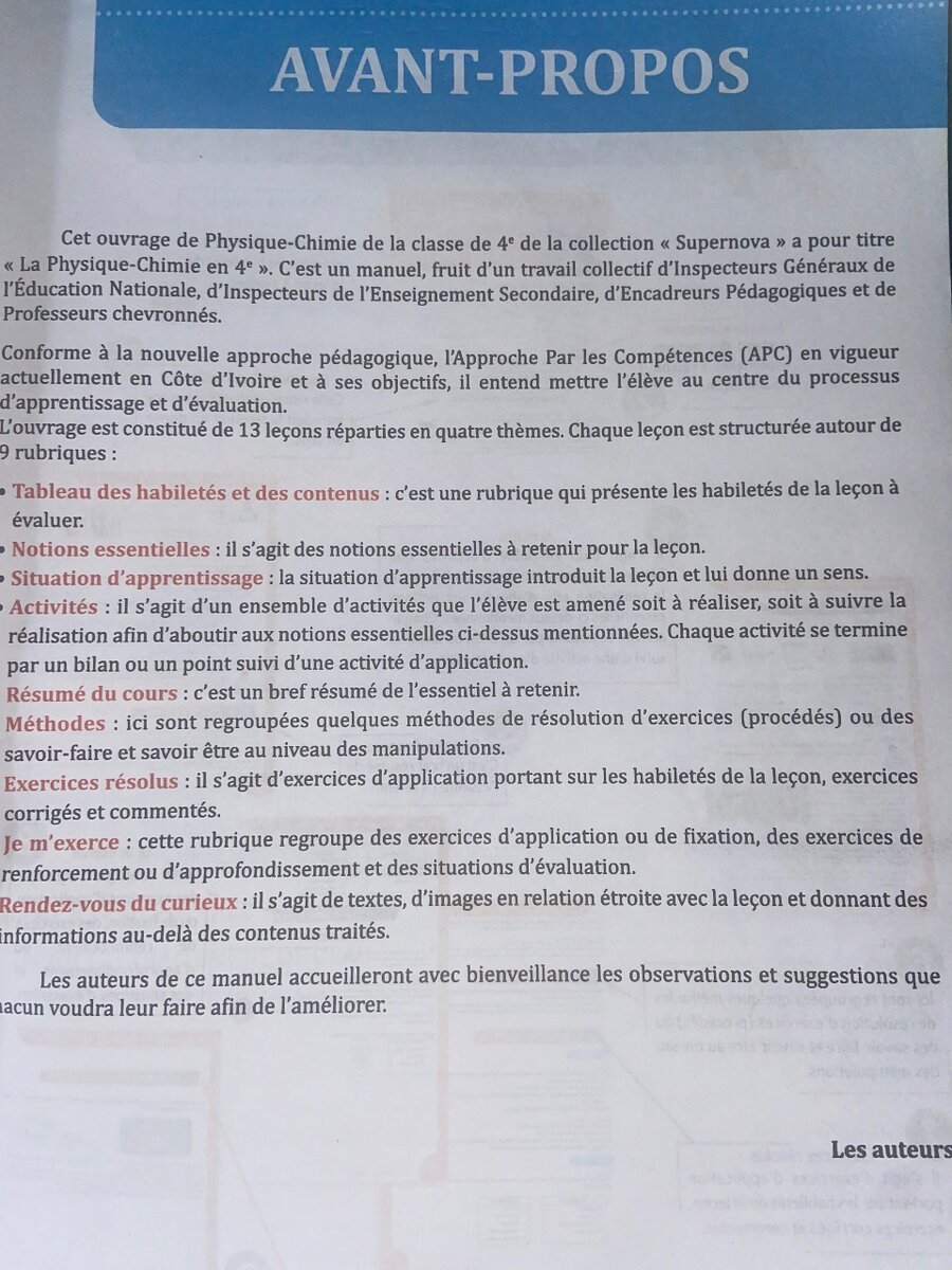 La physique chimie