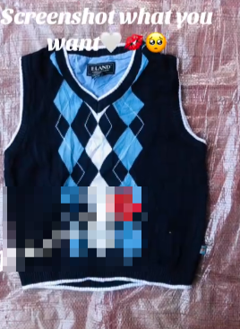 The vest is black