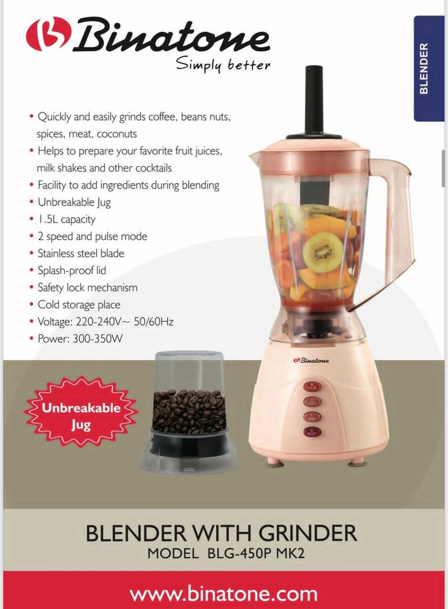 Mixeur Binatone 2 en 1
