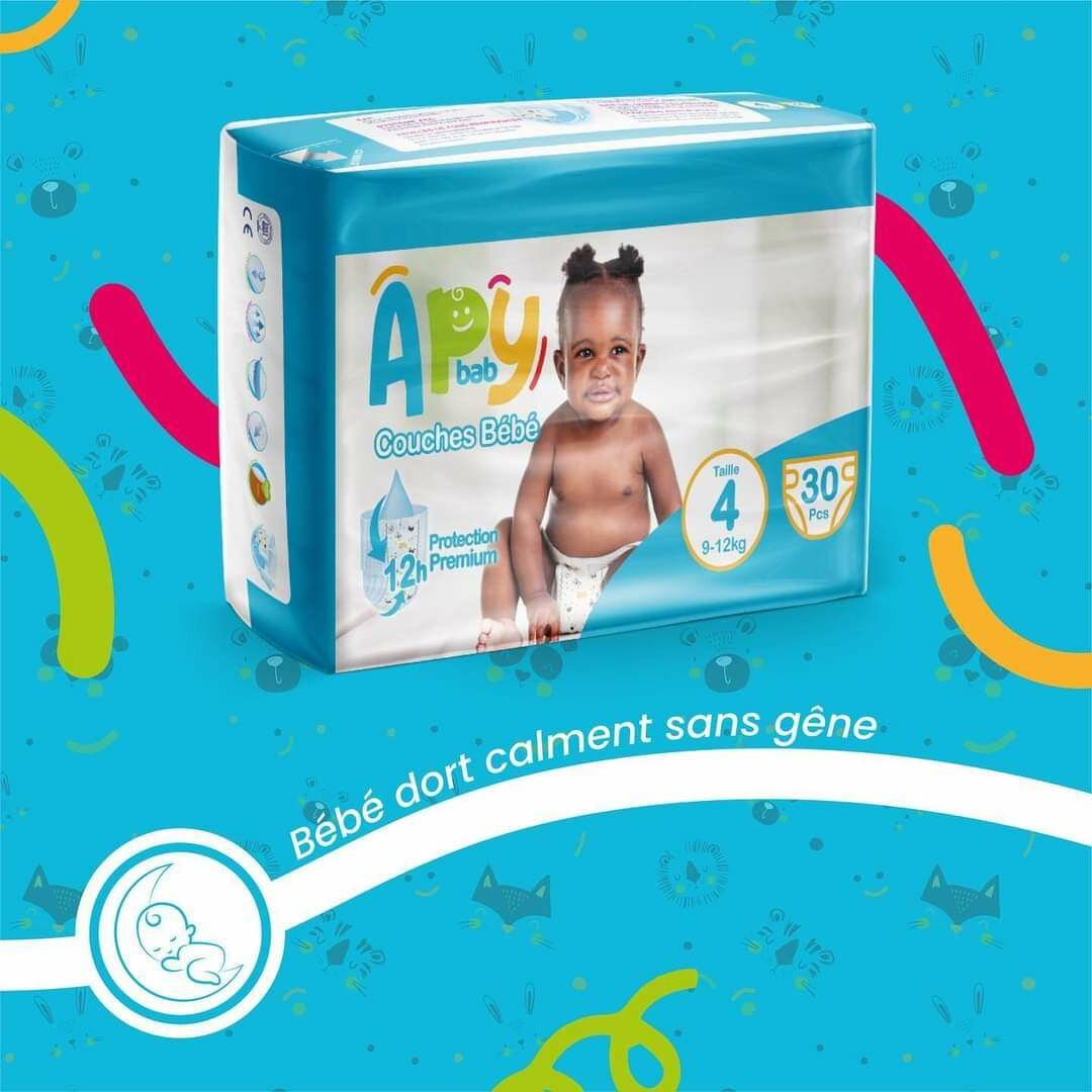 Couches à pression APY TAILLE 9-12 KG