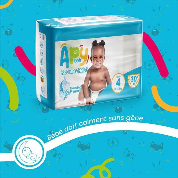 Couches à pression APY TAILLE 9-12 KG