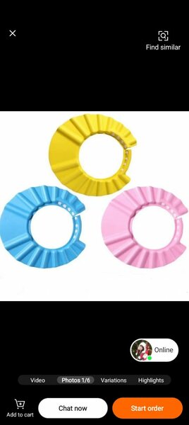 Casquette de bain anti-éclaboussures bébé