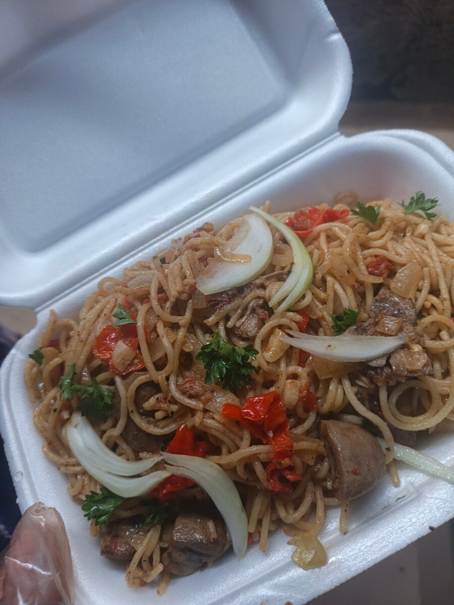 Spaghetti blanc avec rognon