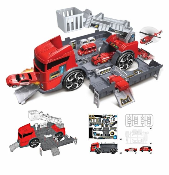 VEHICLE STORAGE PARKING LOT CAR MODEL SET FOR KIDS (L13.77 X