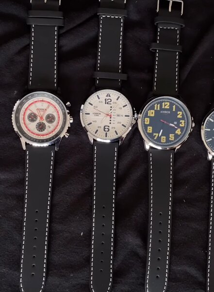 Amber Time Wrist Watch