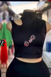 Short women's top