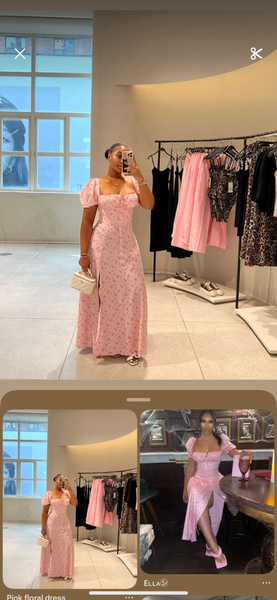 Robe longue fleurie élégante
