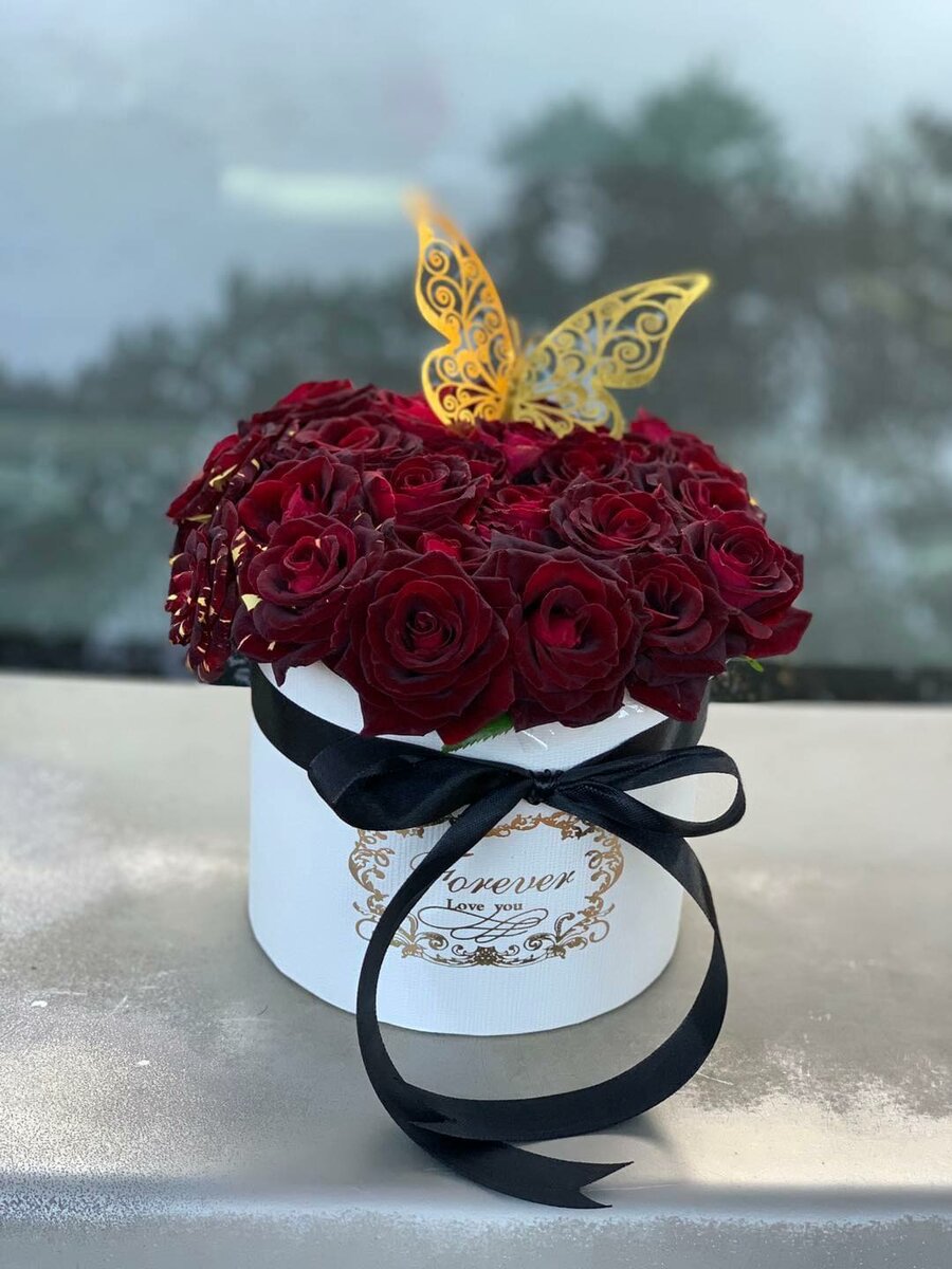Roses in a box
