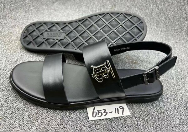 Leather slippers