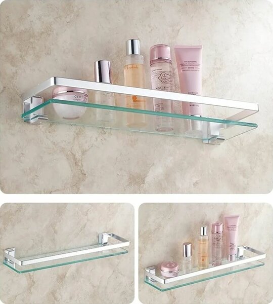 Glass Wall Shelf Organizer
