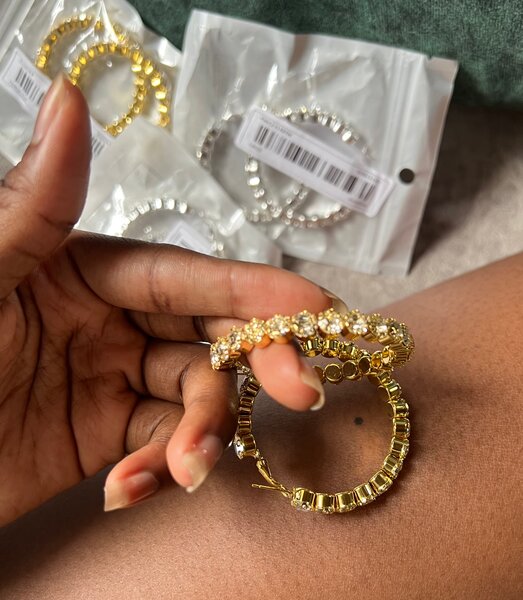 Boucles doreilles de dame