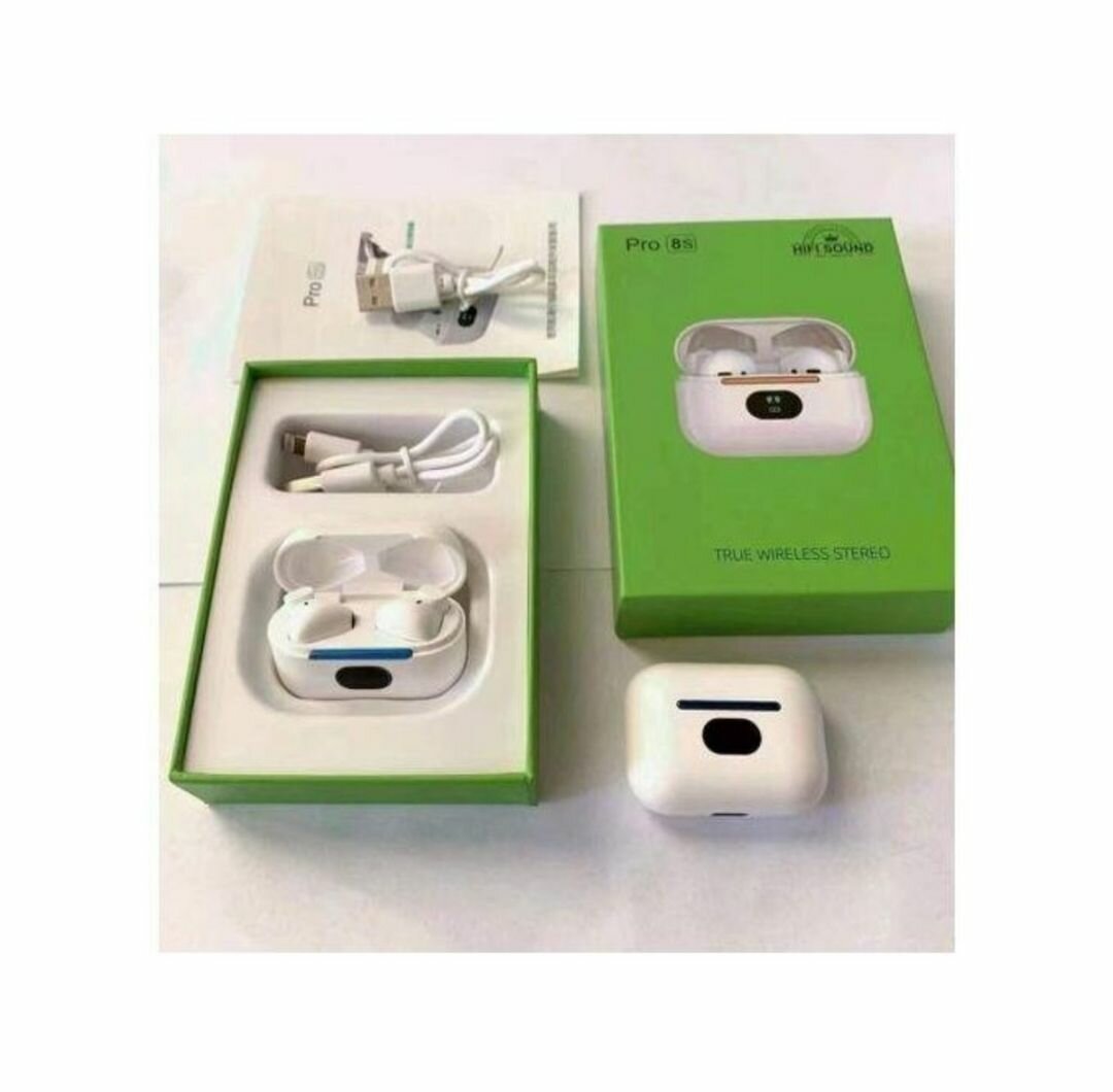 Pro 8s - Ecouteurs Bluetooth San Fil - Blanc