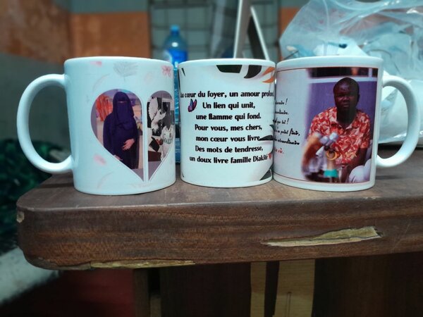 Tasse blanche personnalisé