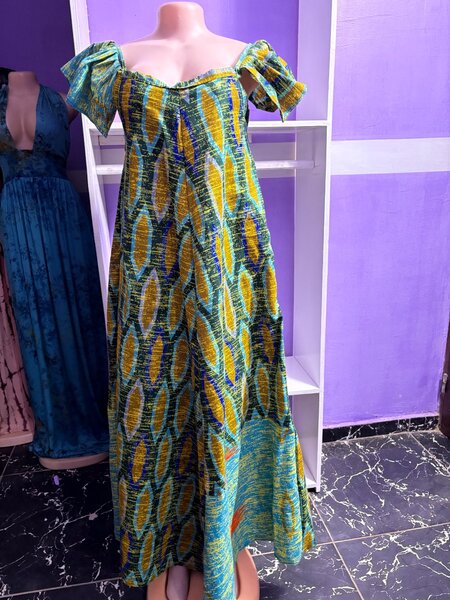 Robe longue bohème colorée