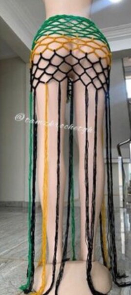 Crochet beach skirt