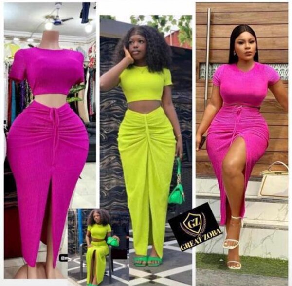 Ladies dress top and down
